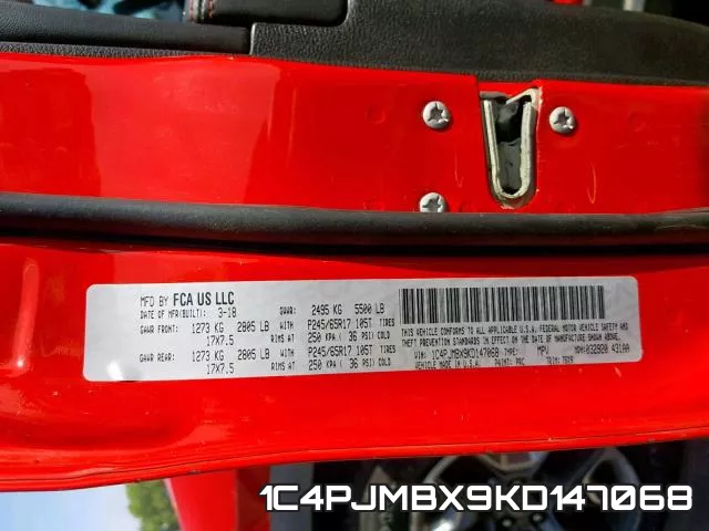 1C4PJMBX9KD147068 фото 2
