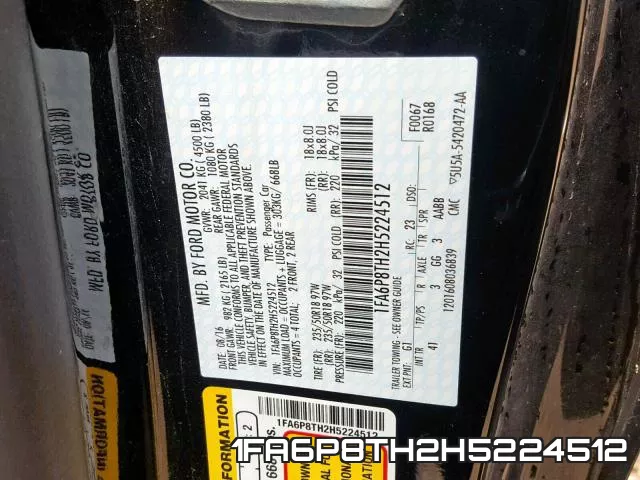 1FA6P8TH2H5224512 фото 2