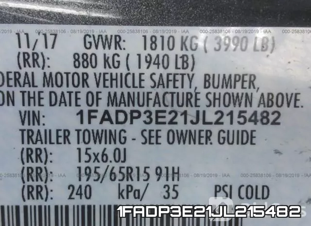 1FADP3E21JL215482 фото 10