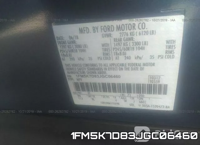 1FM5K7D83JGC06460 фото 10
