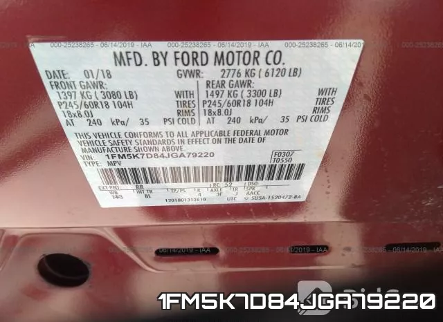 1FM5K7D84JGA79220 фото 10