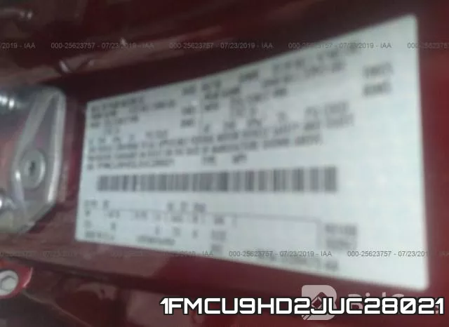 1FMCU9HD2JUC28021 фото 10