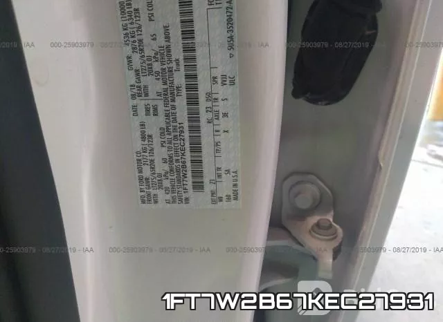 1FT7W2B67KEC27931 фото 9