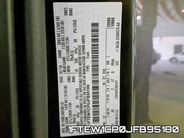 1FTEW1CP0JFB95180 фото 2