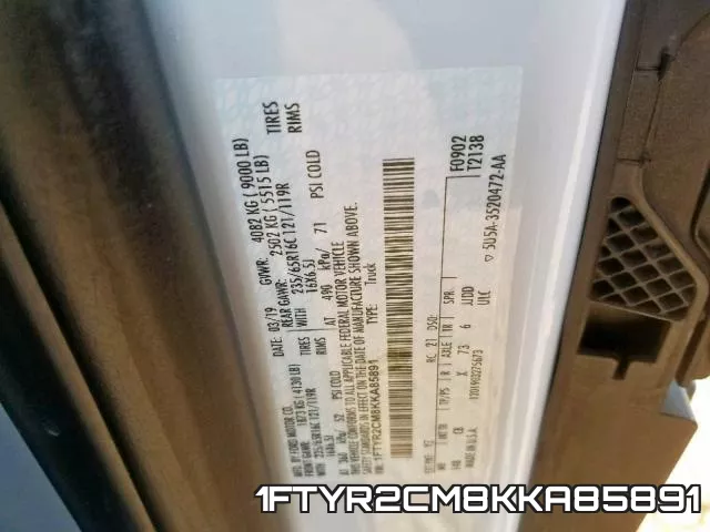 1FTYR2CM8KKA85891 фото 2