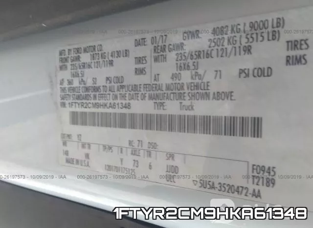 1FTYR2CM9HKA61348 фото 10