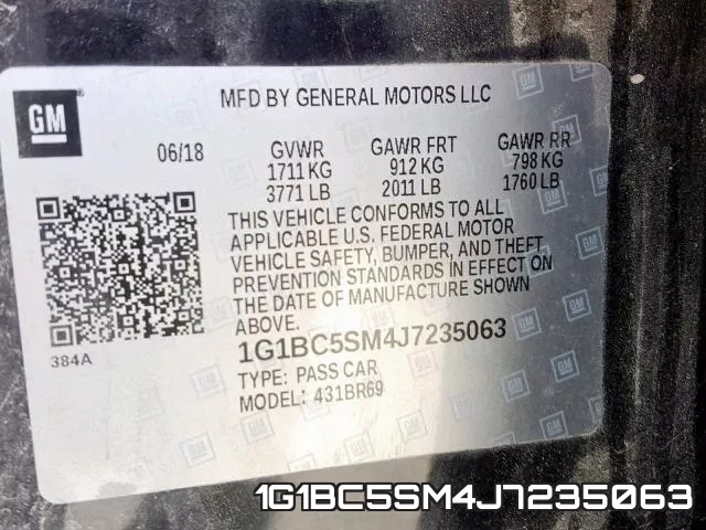 1G1BC5SM4J7235063 фото 2