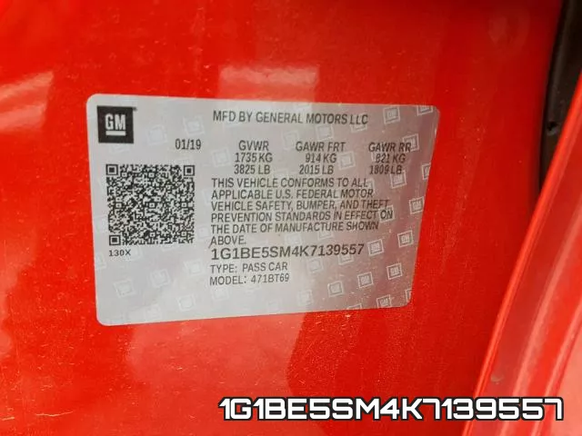 1G1BE5SM4K7139557 фото 2