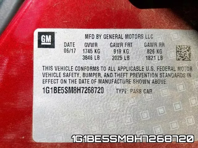 1G1BE5SM8H7268720 фото 2