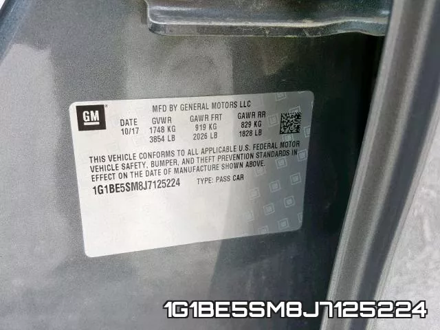 1G1BE5SM8J7125224 фото 2