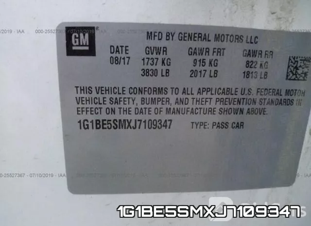 1G1BE5SMXJ7109347 фото 10