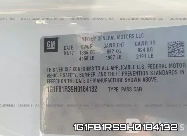 1G1FB1RS9H0184132 фото 10
