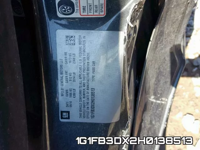 1G1FB3DX2H0138513 фото 2