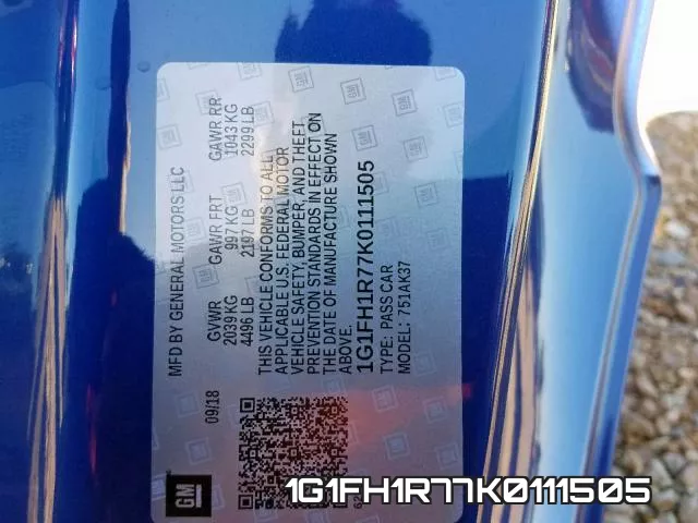 1G1FH1R77K0111505 фото 2