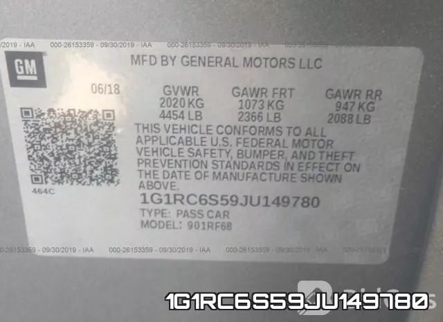 1G1RC6S59JU149780 фото 10