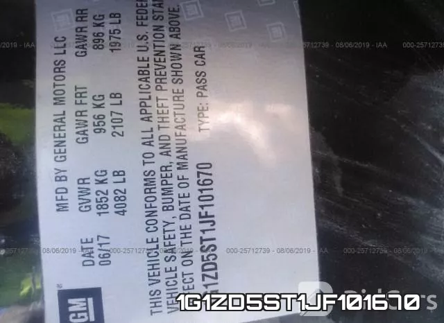 1G1ZD5ST1JF101670 фото 9