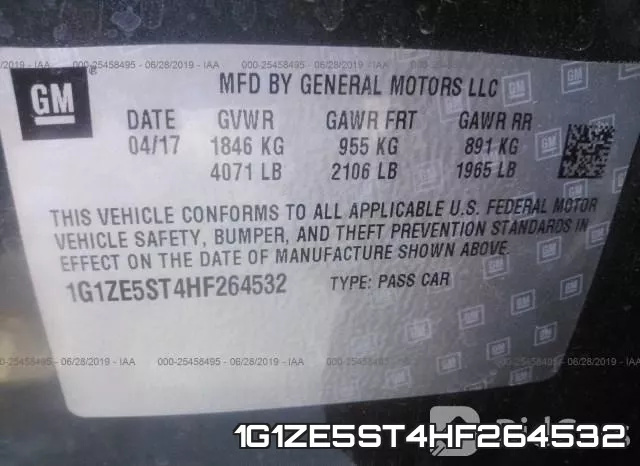 1G1ZE5ST4HF264532 фото 9