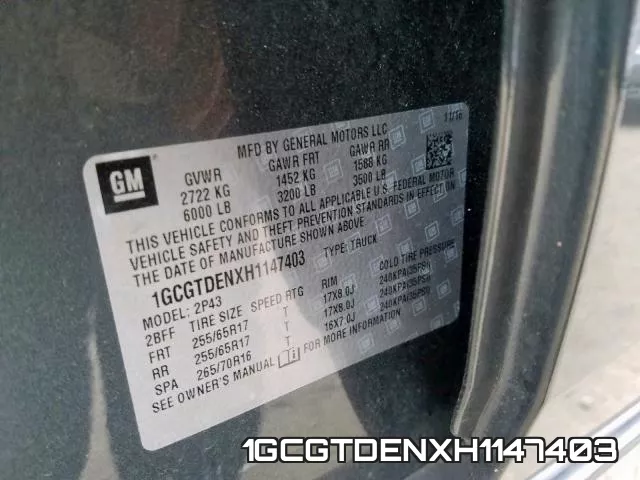 1GCGTDENXH1147403 фото 2