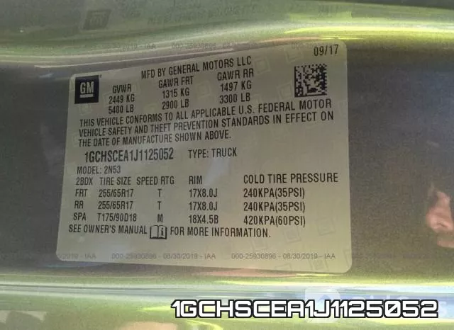 1GCHSCEA1J1125052 фото 10