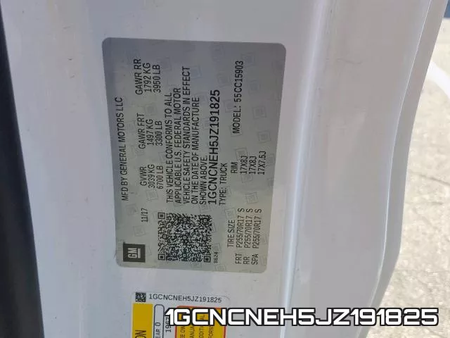 1GCNCNEH5JZ191825 фото 2