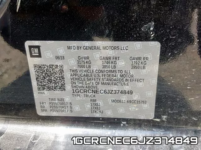 1GCRCNEC6JZ374849 фото 2