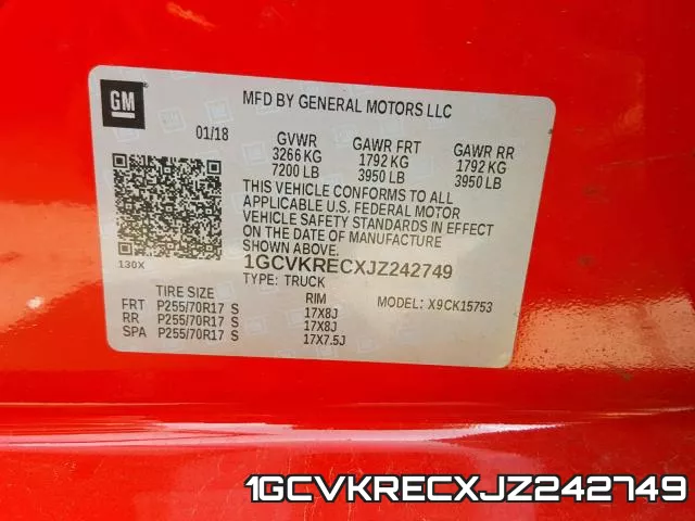 1GCVKRECXJZ242749 фото 2