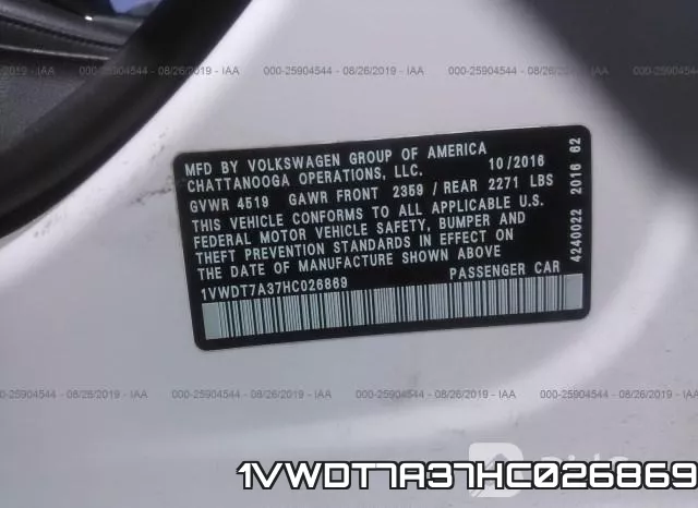 1VWDT7A37HC026869 фото 10