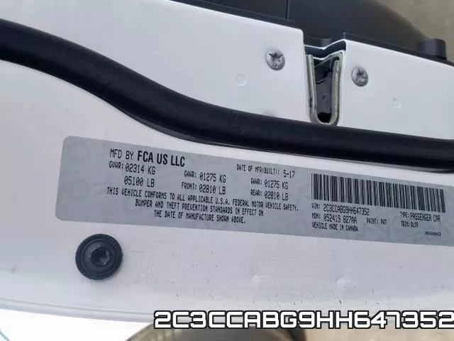 2C3CCABG9HH647352 фото 2