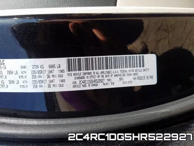 2C4RC1DG5HR522927 фото 2