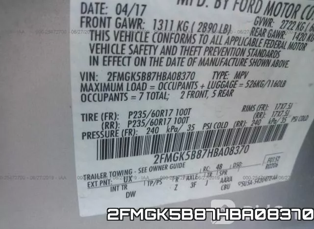 2FMGK5B87HBA08370 фото 10