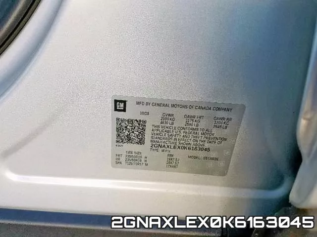 2GNAXLEX0K6163045 фото 2