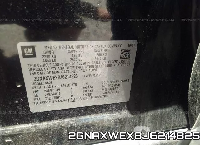 2GNAXWEX8J6214825 фото 10