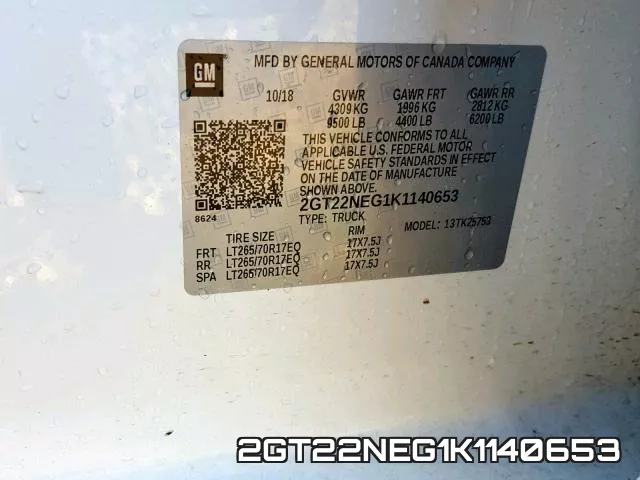 2GT22NEG1K1140653 фото 2