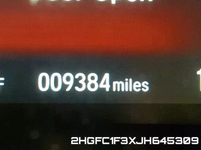 2HGFC1F3XJH645309 фото 9
