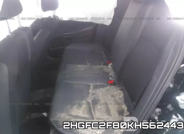 2HGFC2F80KH562443 фото 9