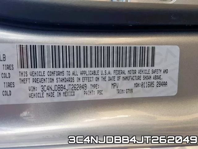 3C4NJDBB4JT262049 фото 2