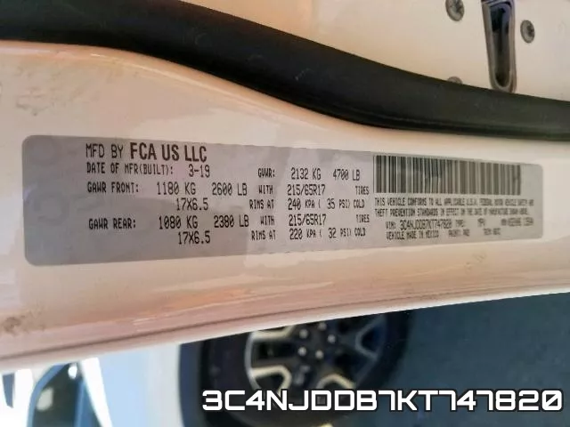 3C4NJDDB7KT747820 фото 2