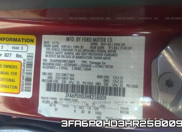 3FA6P0HD3HR258009 фото 10