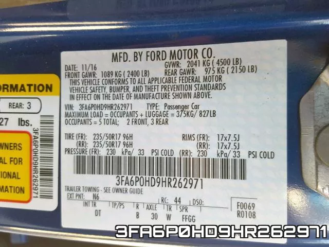 3FA6P0HD9HR262971 фото 2