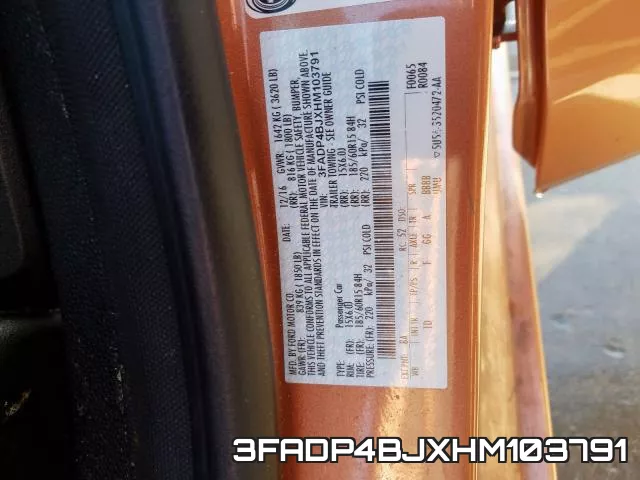 3FADP4BJXHM103791 фото 2