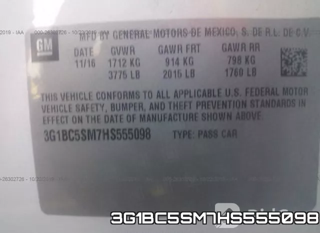 3G1BC5SM7HS555098 фото 10