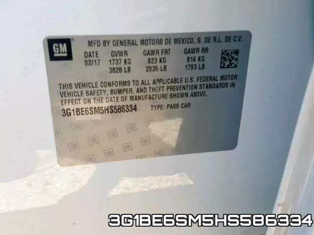 3G1BE6SM5HS586334 фото 2