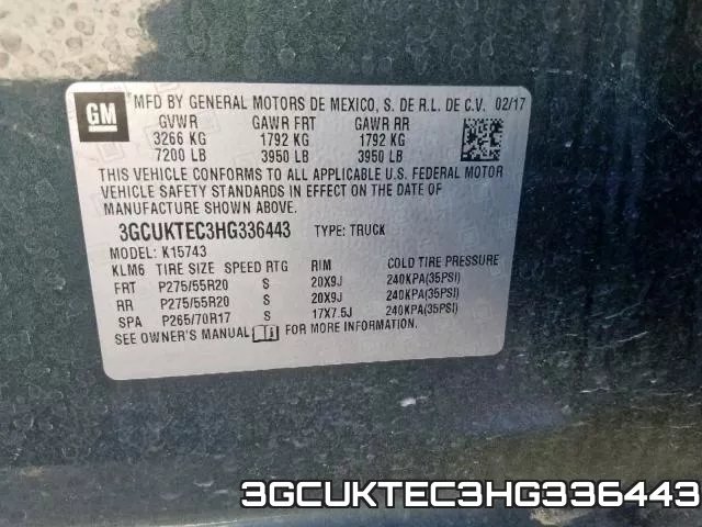 3GCUKTEC3HG336443 фото 2