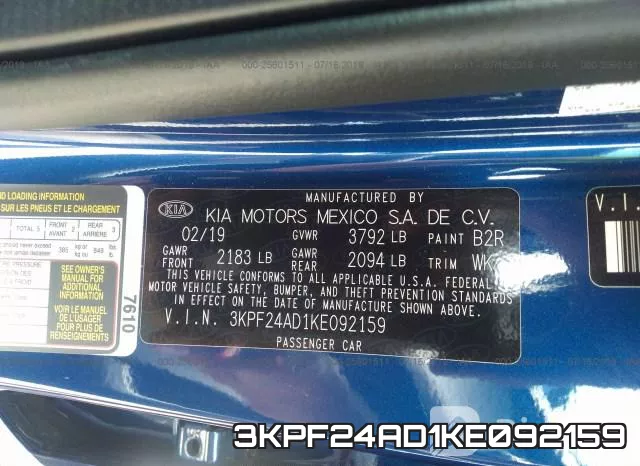 3KPF24AD1KE092159 фото 10