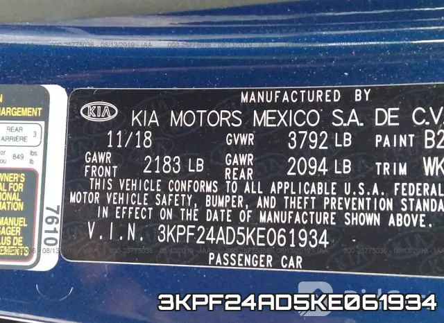 3KPF24AD5KE061934 фото 10