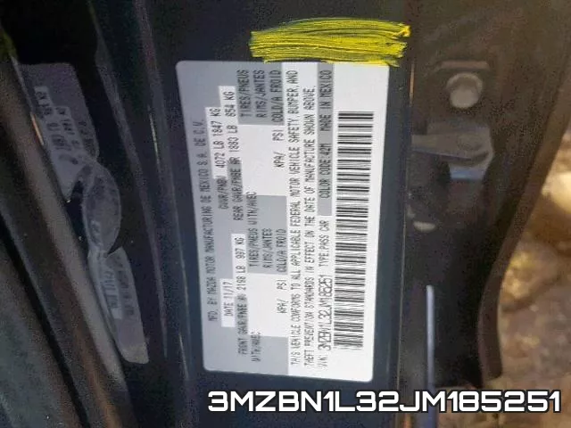 3MZBN1L32JM185251 фото 2