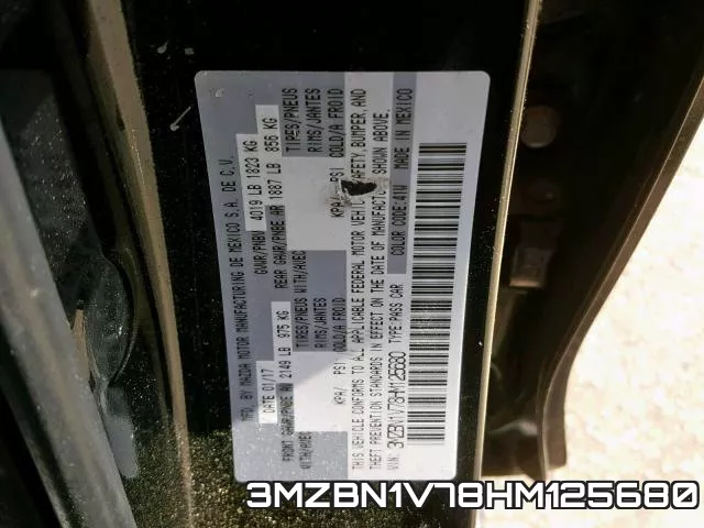 3MZBN1V78HM125680 фото 2