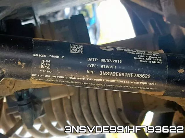3NSVDE991HF793622 фото 2