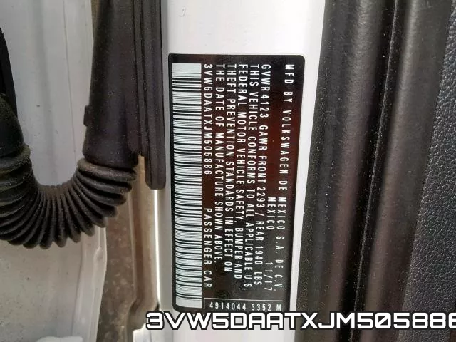 3VW5DAATXJM505886 фото 2