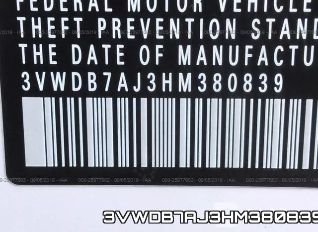 3VWDB7AJ3HM380839 фото 10